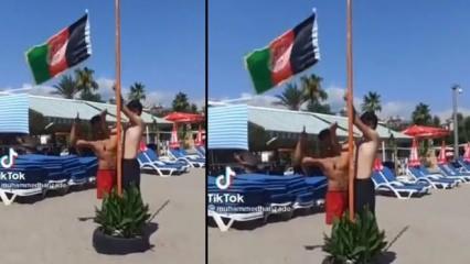 Alanya plajında Afganistan bayrağı dikilmesine ilişkin Antalya Valiliğinden açıklama