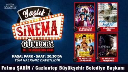 Gaziantep Büyükşehir Belediyesi'nden yazlık sinema günleri