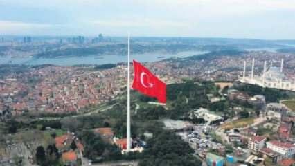 Çamlıca'nın ardından Avrupa Yakası'na da dev Türk bayrağı dikilecek