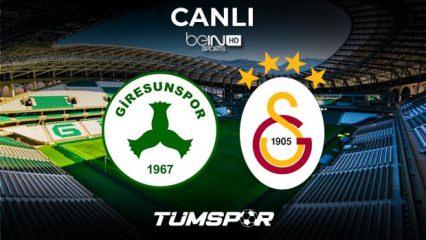 Giresunspor Galatasaray maçı canlı izle! BeIN Sports Giresun GS maçı canlı skor takip!