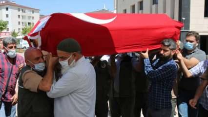 Hayatını kaybeden pilot Mirzaoğlu, Elazığ'da toprağa verildi