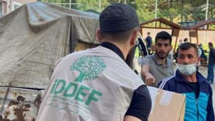 İDDEF'ten Batı Karadeniz'deki afetzedelere destek