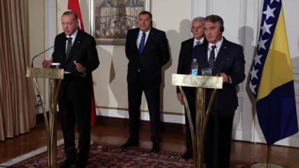 Bosna Hersek Devlet Başkanlığı Konseyi Başkanı Dodik'in Cumhurbaşkanı Erdoğan'a güveni