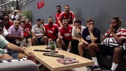 Beşiktaşlı futbolcuların kura heyecanı!