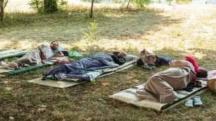 Karadağ'da en tembel kişi 117 saat yattı