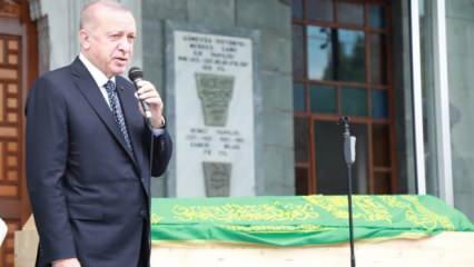Cumhurbaşkanı Erdoğan, Osman Yılmaz'ın cenaze namazına katıldı