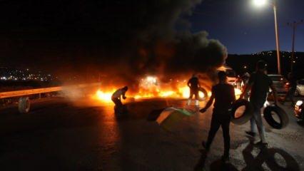 Batı Şeria'da tutuklulara destek veren Filistinlilere İsrail askeri saldırdı