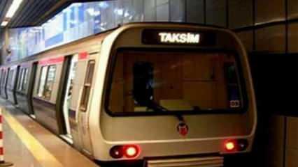 Taksim metrosunda intihar girişimi: Geçici süreyle kapatıldı!