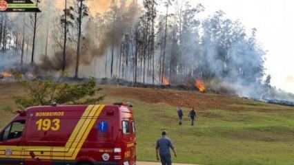 Brezilya'da uçak düştü: 7 ölü