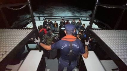 Çanakkale açıklarında 35 kaçak göçmen yakalandı