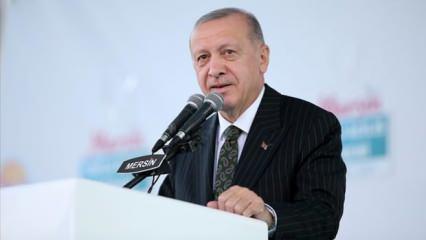 Başkan Erdoğan Mersin'den duyurdu: Dönüm noktası olacak!