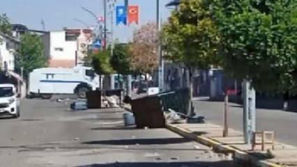 Diyarbakır'da elektrik ekibinin çalışmasını engelleyen gruba polis müdahalesi