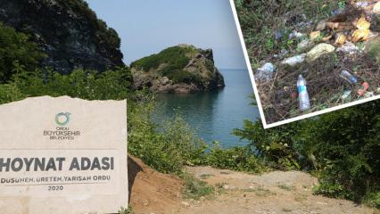 Doğa harikası ada çöpten arındırıldı: Görenler hayran kaldı