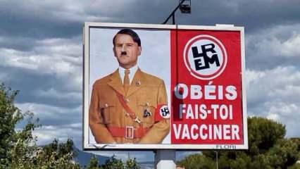 Macron'un Hitler'e benzetildiği afişi asana cezası kesildi