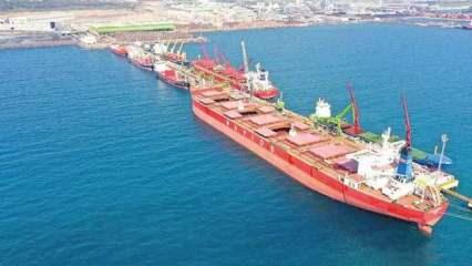 İskenderun Limanı’nda 1 milyon tonluk rekor
