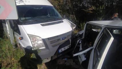 Kastamonu Daday’da kaza! Otomobil ve minibüs çarpıştı