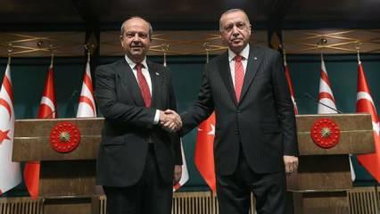KKTC Cumhurbaşkanı Tatar: "Cumhurbaşkanı Erdoğan bizim sesimiz ve gücümüz olmuştur"
