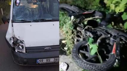 Tekirdağ’da motosiklet ve otomobil çarpıştı: 1 ölü, 2 yaralı