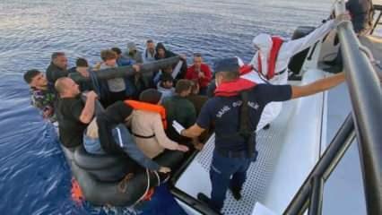 Ege Denizi’nde 57 düzensiz göçmen kurtarıldı