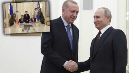 Erdoğan ile Putin Rusya'da görüşürken, imzalar Ukrayna'da atıldı