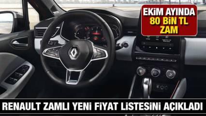 Renault'tan Ekim ayında 80 bin TL Zam! 2021 model Megane, Clio, Taliant, Captur,  Talisman fiyatları