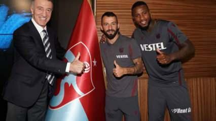 Trabzonspor'da Siopis ve Denswil'e imza t&ouml;reni!