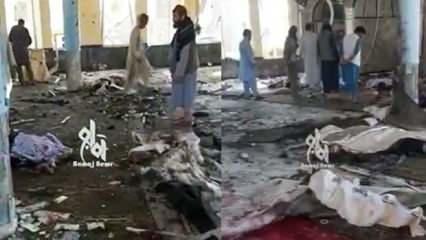 Afganistan'da camiye korkunç saldırı: Kan donduran görüntüler, ölü ve yaralı sayısı...