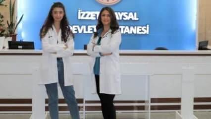 Doktor anne ve kızı aynı hastanede koronavirüse karşı birlikte mücadele ediyor