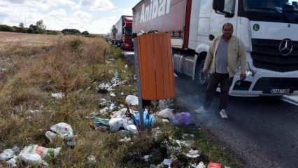 Hamzabeyli Sınır Kapısı çöplüğü: Mecburen atıyoruz
