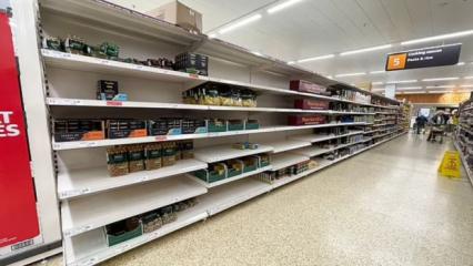 İngiltere'de şimdi de gıda krizi patlak verdi