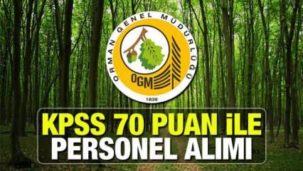 Orman Genel Müdürlüğü en az ortaöğretim mezunu personel alımı! Başvurular bugün bitiyor