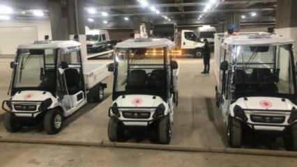 TBMM'de yerli elektrikli mini kamyonetler kullanılmaya başlandı