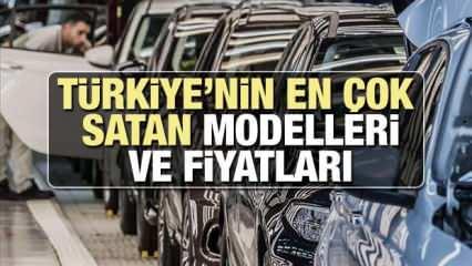 Türkiye'nin en çok satan otomobilleri ve fiyatları belli oldu! Toyota Fiat Volkswagen Renault...