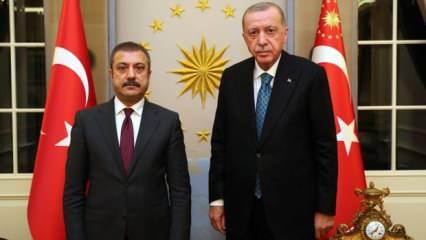 Cumhurbaşkanı Erdoğan, Merkez Bankası Başkanı Kavcıoğlu'nu kabul etti
