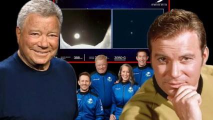 Kaptan Kirk 90 yaşında uzaya gidip geldi