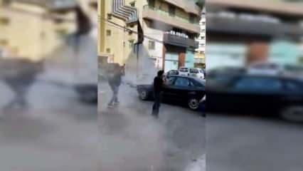Lübnan'da sokak ortasında dehşet görüntüler