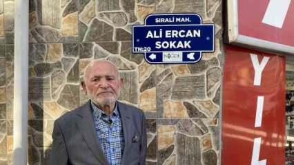 Sanatçı Ali Ercan'ın adı evinin bulunduğu sokağa verildi