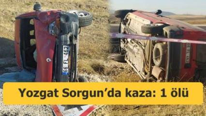 Yozgat Sorgun’da kaza: 1 ölü