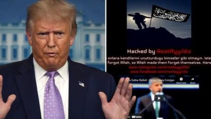 Trump'a hacker şoku! Dikkat çeken Erdoğan ve Türkçe mesaj detayı