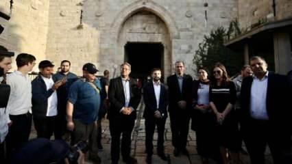 İsrailli milletvekillerinden Şam Kapısı'na provokatif ziyaret