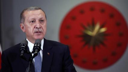 Cumhurbaşkanı Erdoğan'dan şehit ailesine taziye mesajı