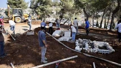 İsrail Kudüs’teki Müslüman mezarlığında park yapım çalışmasına başladı