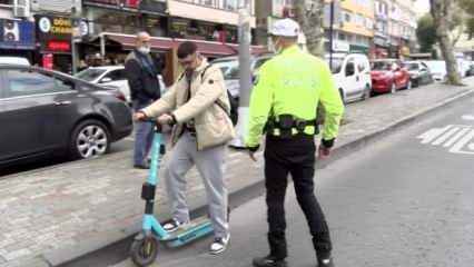 İstanbul'da elektrikli scooter denetimi