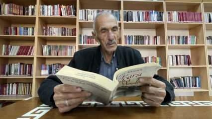 Kahramanmaraş’ta 79 yaşındaki "kitap kurdu" öğrencilere örnek oluyor