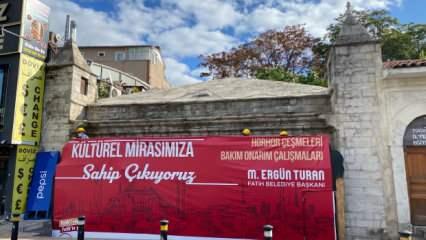 Fatih'te Osmanlı mirası 135 çeşme yeniden hayat buluyor