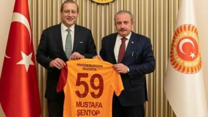 TBMM Başkanı Şentop, Galatasaray'ı kabul etti