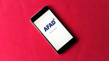 AFAD mobil uygulaması geliyor!