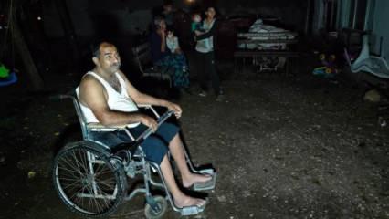 Antalya’da acı olay! Evdeki yangın, engelli aileyi sokakta bıraktı