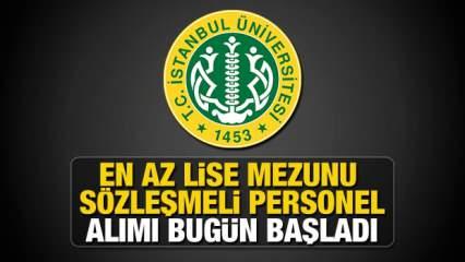 İstanbul Üniversitesi en az KPSS 50 puan ile personel alımı! Başvuru için son 4 gün...