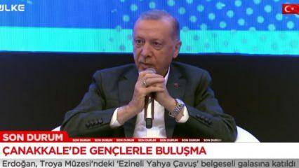 Başkan Erdoğan: Ceren tam da Müslüm Baba gibi damardan vurdun